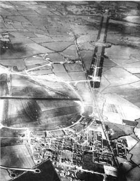 Aerial View of Bassingbourn Airbase (1943)