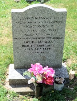 John and Kathleen's Gravestone in Wimpole Churchyard