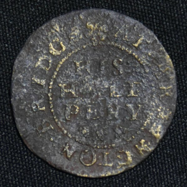 Arrington Bridge Toll Token (Reverse) Arrington Bridge Toll Token (Reverse)
