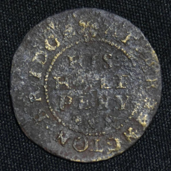 Arrington Bridge Toll Token (Reverse)