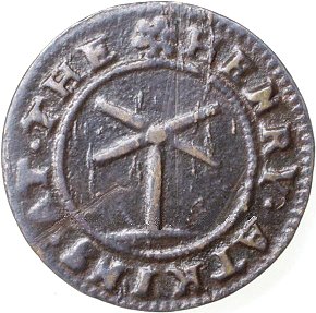 Arrington Bridge Toll Token (Face) Arrington Bridge Toll Token (Face)