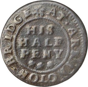 Arrington Bridge Toll Token (Reverse) Arrington Bridge Toll Token (Reverse)