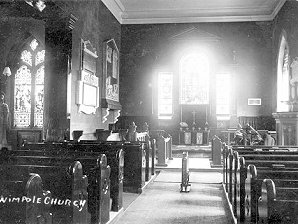 Nave, St Andrew's Parish Church, Wimpole c1905