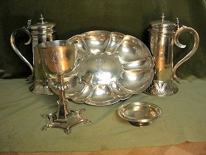 Communion Plate c1650, St Andrew's Church, Wimpole