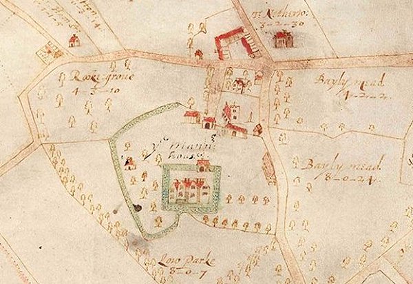 Benjamin Hare Map of Wimpole 1638 Benjamin Hare Map of Wimpole 1638