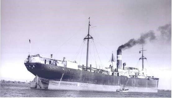 The 'Hofuku Maru' at Beira in 1938