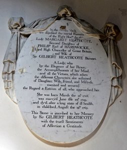 Lady Margaret Heathcote's memorial, Edith Weston