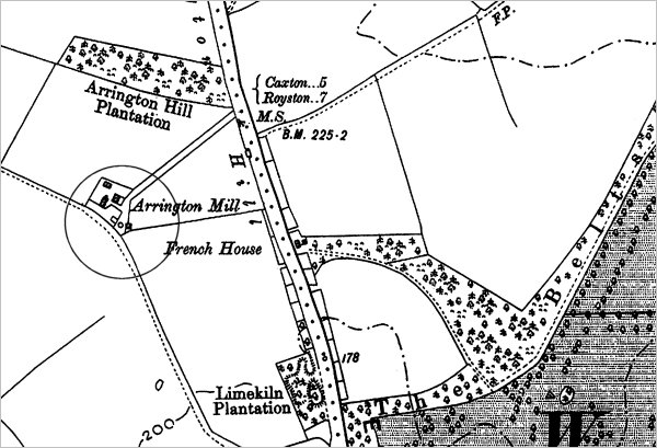 1903 Map Showing the location of the Mill