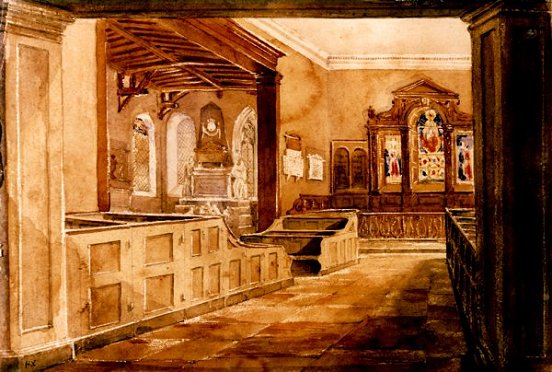 St Andrew's Parish Church, Interior View 1839