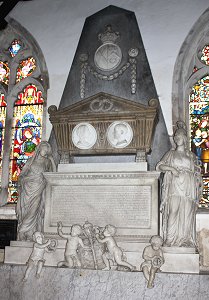 Monument tomb in the Chicheley Chapel, St Andrew's Parish Church, Wimpole