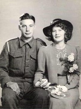 Stan and Grace on their Wedding day (1942)