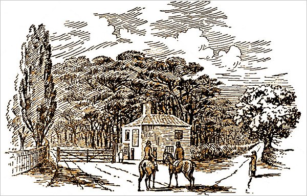 A Typical Tollgate on a Country Road A Typical Tollgate on a Country Road