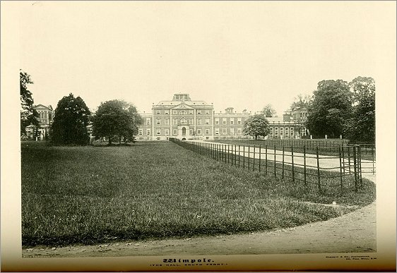 Wimpole Hall c1890, South Front