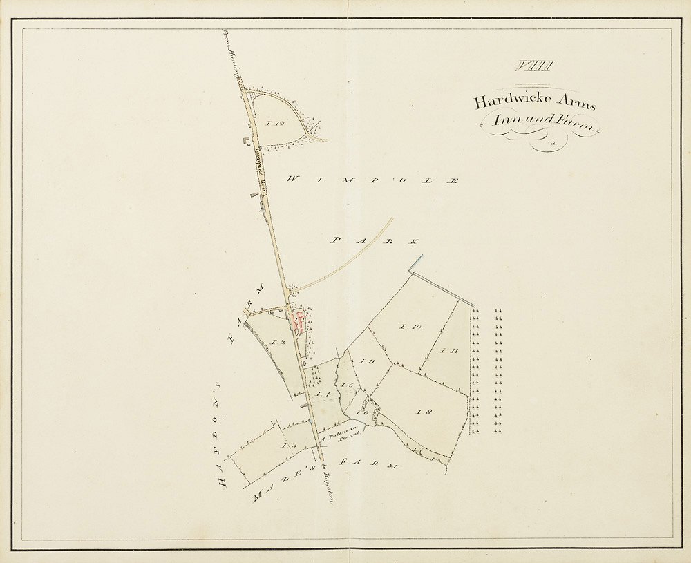 Hardwicke Arms Inn and Farm, Arrington, 1828