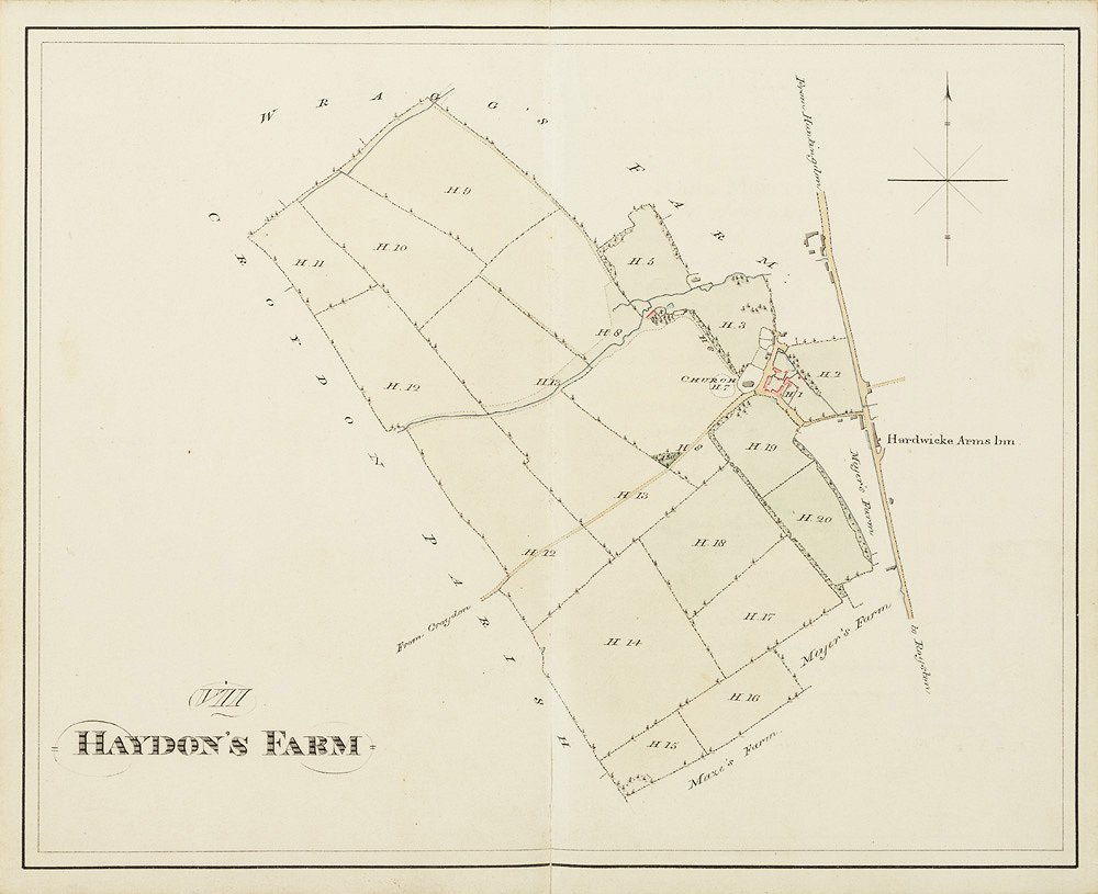 Haydons Farm, Arrington, 1828