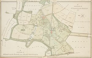 Wimpole Park and Wimpole Farm 1828