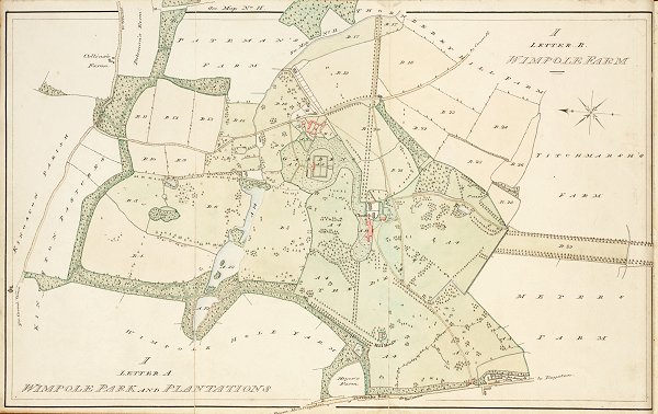 Wimpole Park and Wimpole Farm 1828