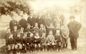 Wimpole Village School - Boy Pupils c1900 Wimpole Village School - Boy Pupils c1900