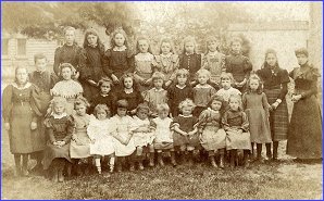Wimpole Village School - Girl Pupils c1900