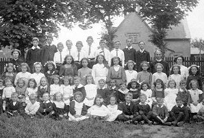 Wimpole Village School - Pupils c1908 Wimpole Village School - Pupils c1908