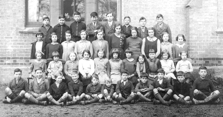Pupils - Wimpole (C of E) School, 1937