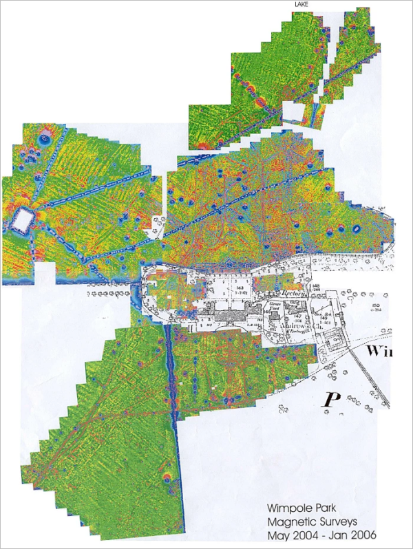 Magnetometer Surveys of Wimpole Park 2004-2006